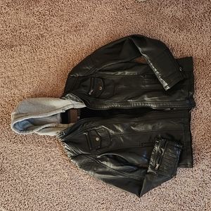 Faux leather jacket